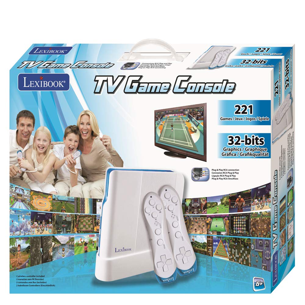 LEXIBOOK JG7425 Consolă Jocuri TV, 221 jocuri
