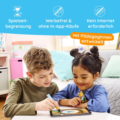 Edurino DE-S001 Set de învățare pentru citit și scris cu Mika 1 nivel 4+ ani cu stilou digital | Joc educațional digital inovator