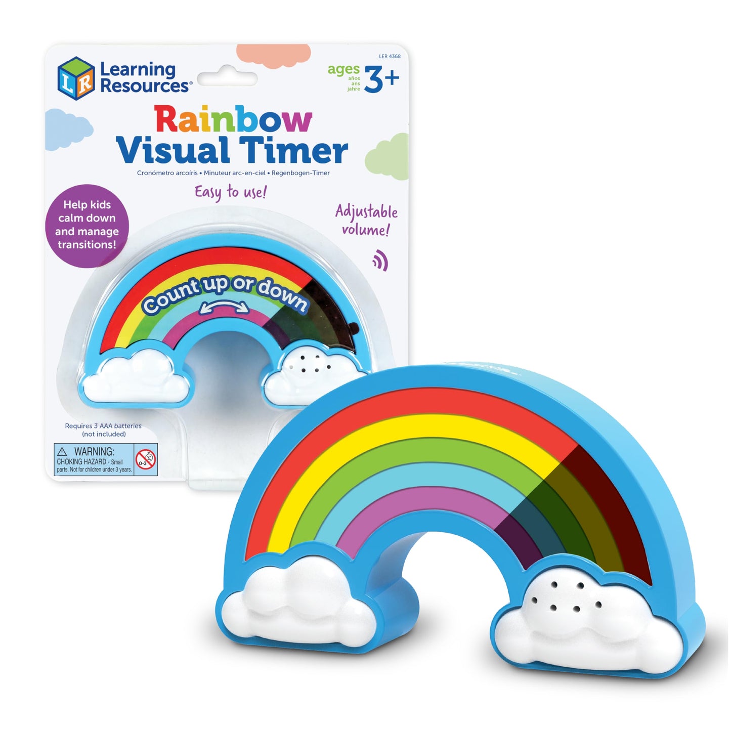 Learning Resources Ceas vizual Timer Curcubeu, 3+ ani
