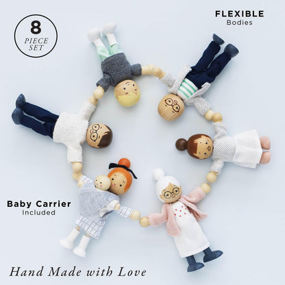 Le Toy Van P053 Set păpuși din lemn Familia Mea, 3+ ani