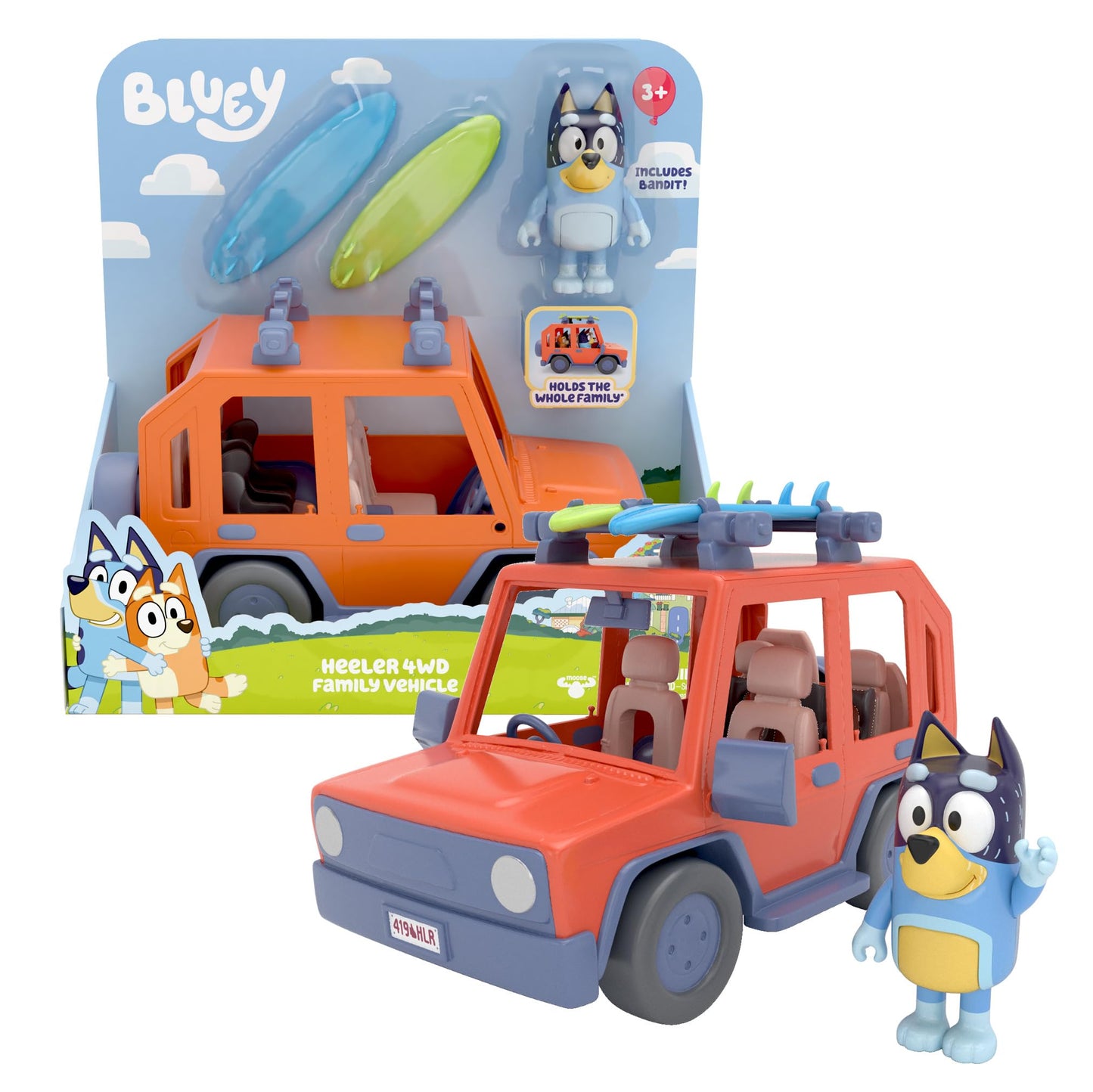 Set de joaca Bluey - Masina familiei