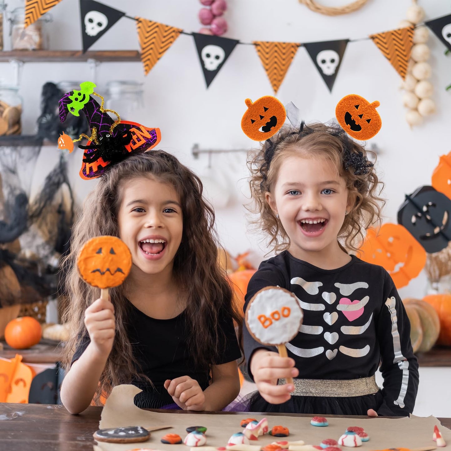 TanyoKing Set 6 Accesorii Păr Halloween, diademe