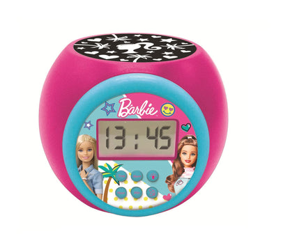Ceas deșteptător Lexibook Barbie cu funcție de snooze, lumină de noapte cu timer, ecran LCD, funcționare pe baterii, RL977BB