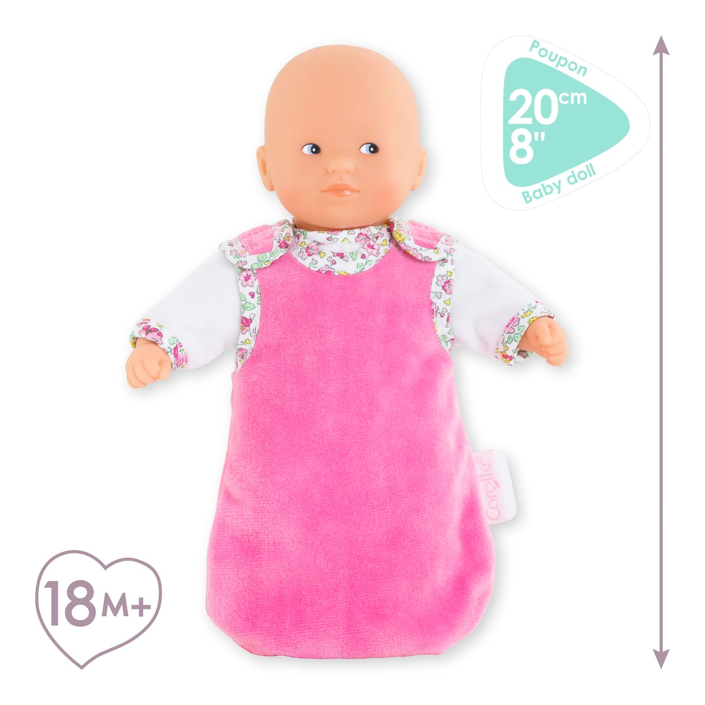 Corolle Mini Calin Noapte Bună Păpușă, 20 cm, 18+ luni