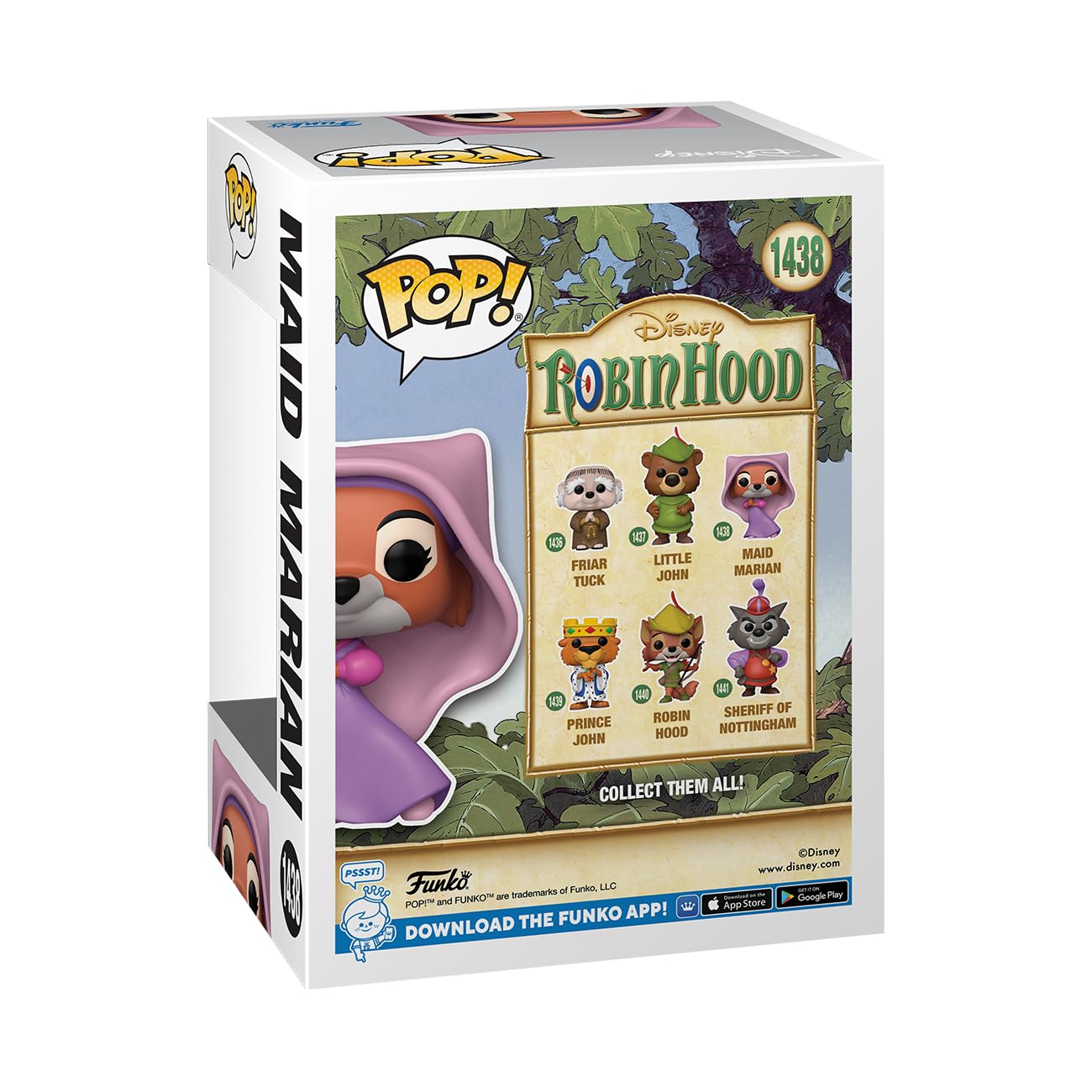 Funko POP Maid Marian 1438 Disney Robin Hood, 9,5 cm
