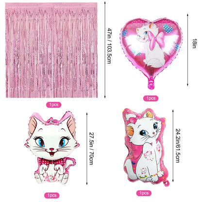 miazcww WB46 Set de decorare pentru petrecere de ziua de naștere Marie 81 piese