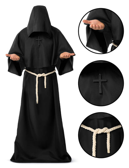 Spooktacular Creations Roba medievala cu gluga, adult