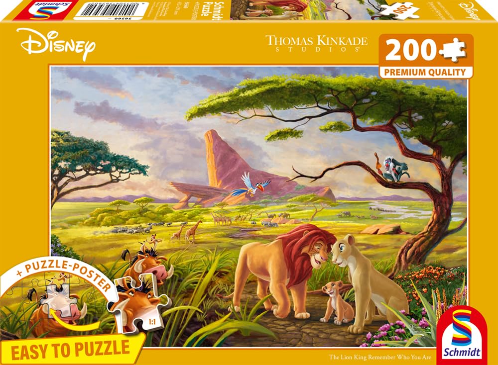 Schmidt 56560 Puzzle Disney Regele Leu, 200 piese