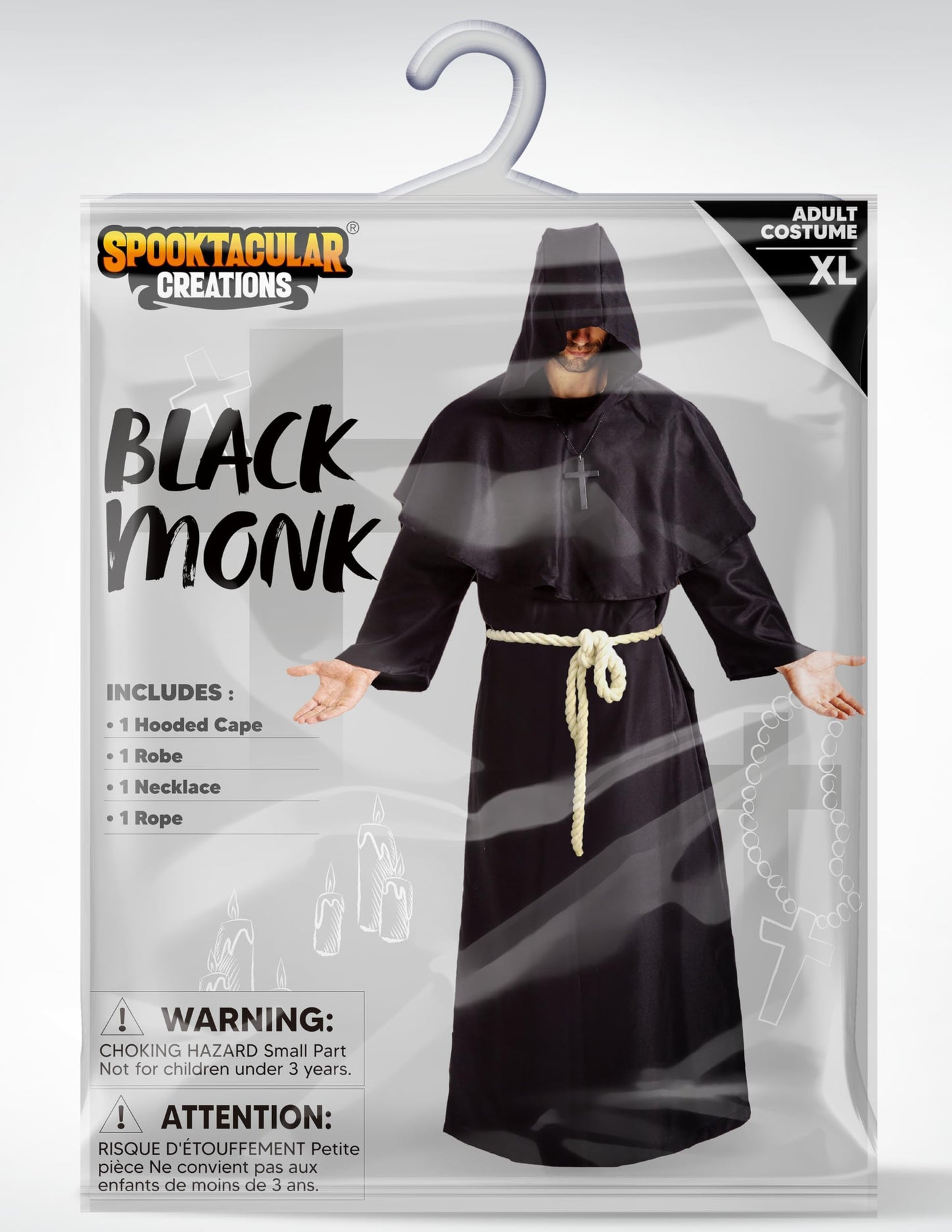 Spooktacular Creations Roba medievala cu gluga, adult