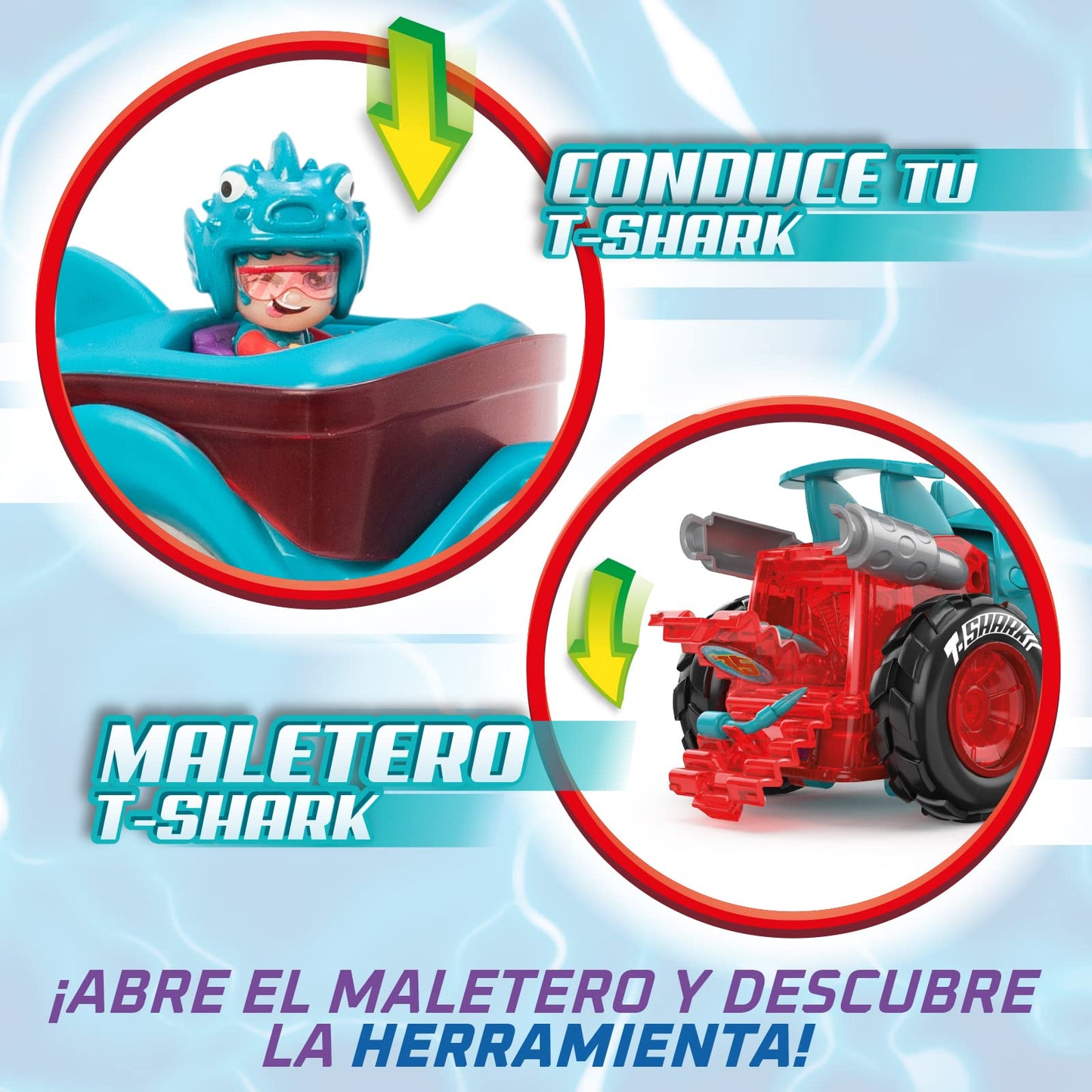 T-Racers Mega Wheel T-Shark Set de joaca cu masinuta
