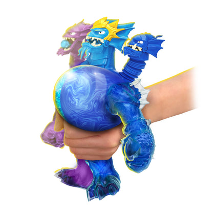 Héroes de Goo JIT Zu - Figurina King Hydra din Deep Goo Sea cu Atac Triplu 3 în 1 al Puterii Goo. De asemenea, emite Sunete de Bătălie și Lumină!