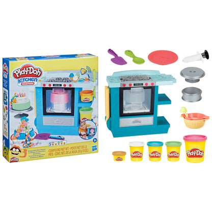 Play-Doh Kitchen Creations Set de joacă cu cuptor pentru copii de la 3 ani cu 5 culori