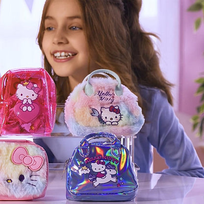 Cutii Amuzante Hello Kitty - Set 2 Pungi pentru Fete cu Accesorii, Jucării și Jocuri pentru Copii de la 3 Ani