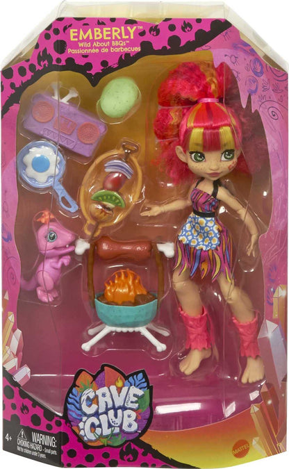 Set papusa Cave Club Wild About BBQs Barbecue Set (Mattel GNL96)