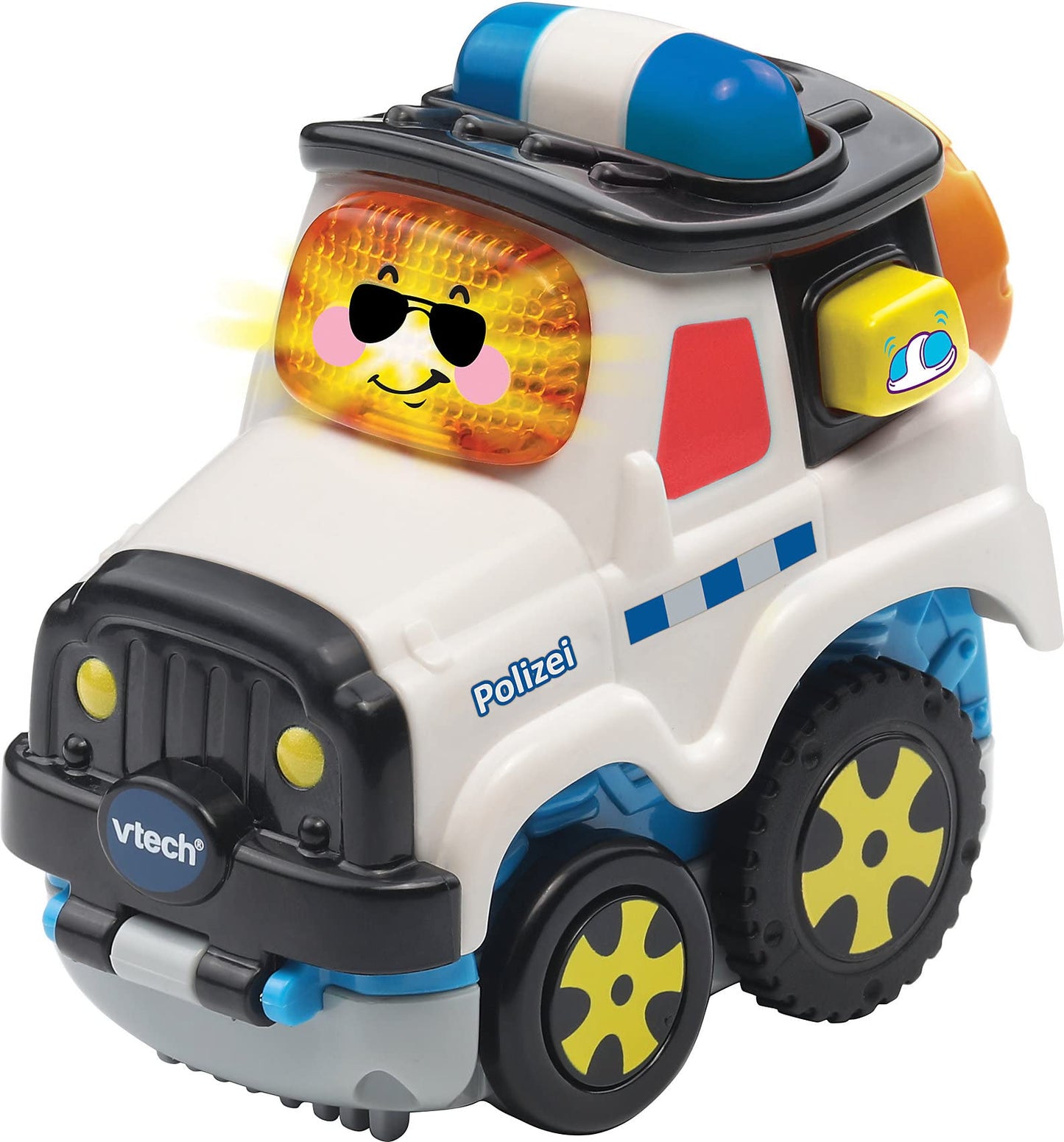 VTech Tut Tut Baby Flitzer Mașinuță de jucărie poliție cu apăsare și pornire 1-5 ani (limba germană)