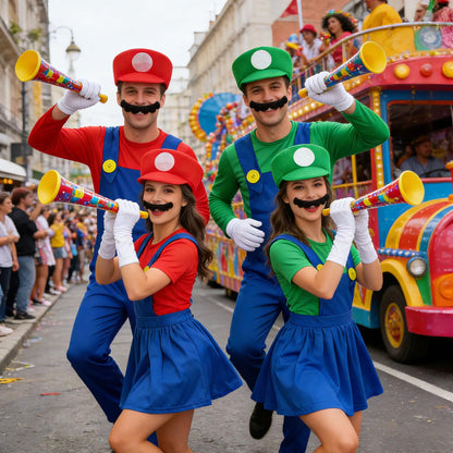 Shengruili Costum Luigi Mario Bros, pentru femei