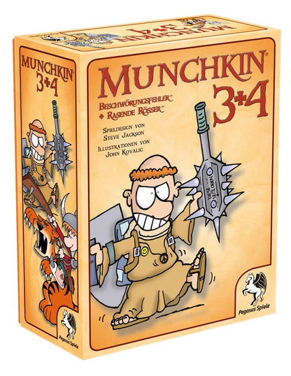 Pegasus Spiele 17224G Set de joc Munchkin Extensii 3+4 de la 12 ani (limba germană)