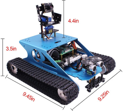 Yahboom Robot Tanc DIY cu cameră AI, Raspberry Pi