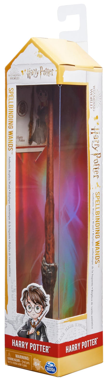 Wizarding World Harry Potter Baghetă Magică Autentică din Plastic cu Cartonaș de Vrăji 30,5 cm pentru Copii de la 6 Ani