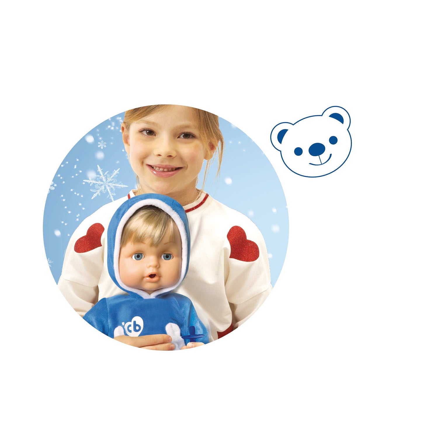 Cicciobello CCB74000 Păpușă Urs Polar, 42 cm, 2+ ani