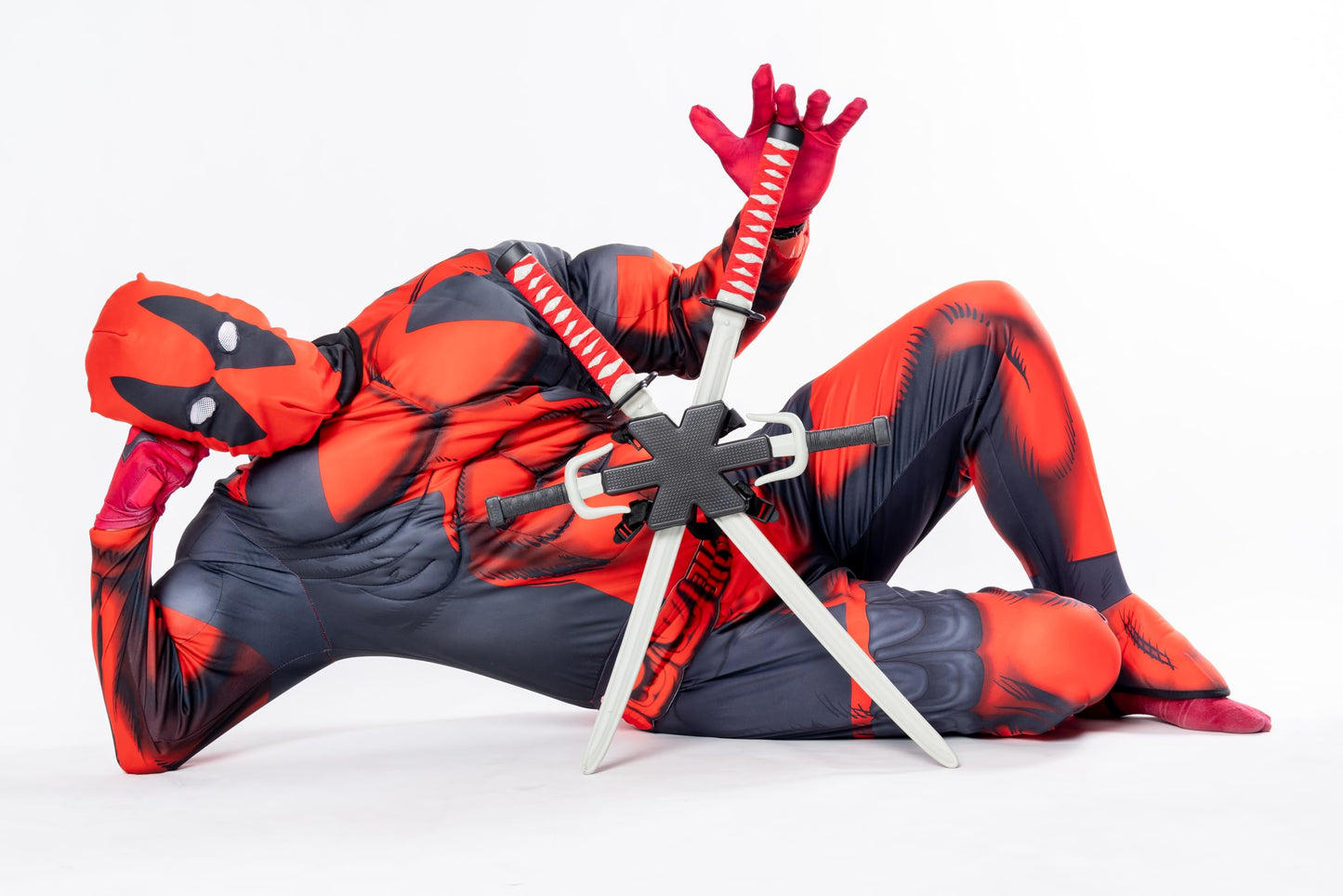 Rubie's 810109 Marvel Deadpool Costum Deluxe pentru adulți, mărime XL, roșu