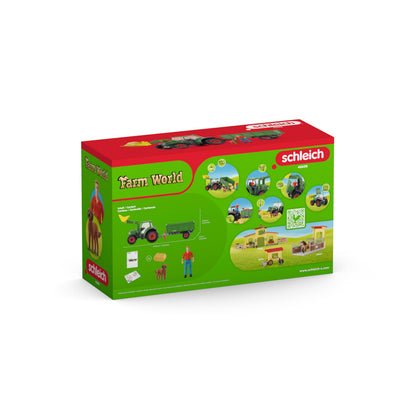 Schleich 42608 Set Tractor cu Remorca, Farm World, 50 piese