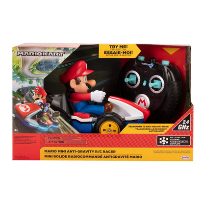 Nintendo Super Mario – Masinuta cu Telecomandă Mario Kart cu Mod Antigravitație – Realizează Acrobatii, Derapaje, Trucuri și Rotiți de 360 de Grade Masina RC