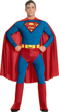 Rubie's 888001 Costum Superman Deluxe pentru bărbați, mărimea L, albastru