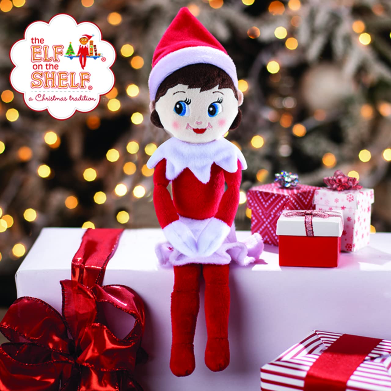 Elf pe Raft Plushee Pals Fetiță, 34 cm