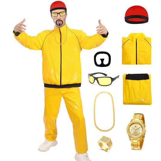 Mprocen Costum Rapper Retro, 8 piese, adulți