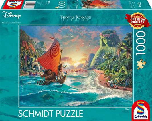 Puzzle 1000 piese Vaiana (Moana) - Schmidt Spiele 58030, Disney, Thomas Kinkade