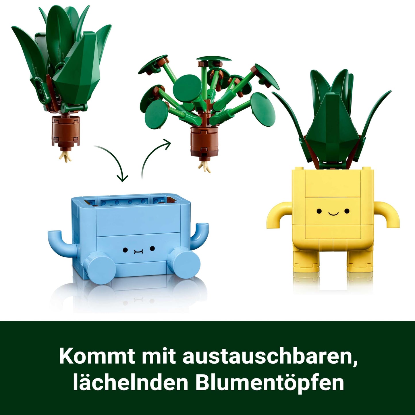 LEGO 10349 Botanicals Plante Vesele, ghivece decorative, 9+