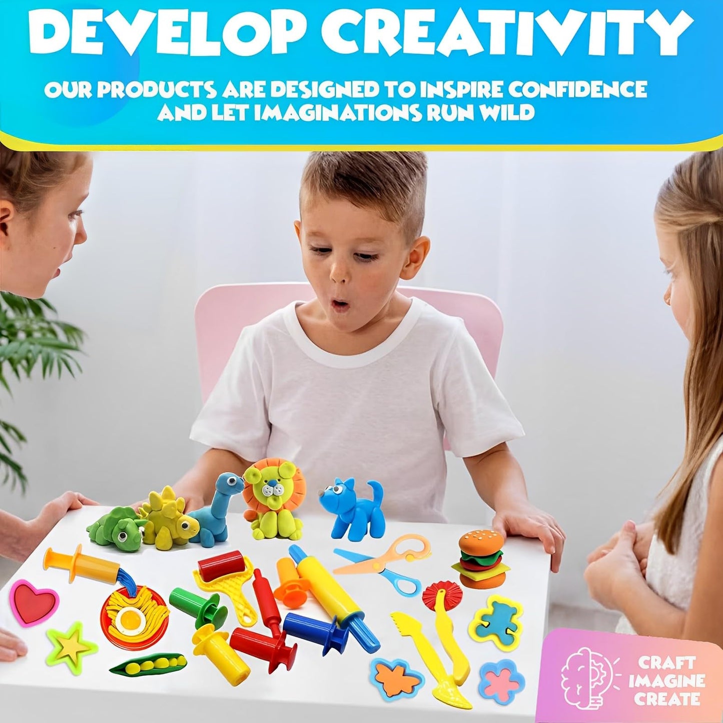 AMSNINK Set 23 accesorii modelare plastilina