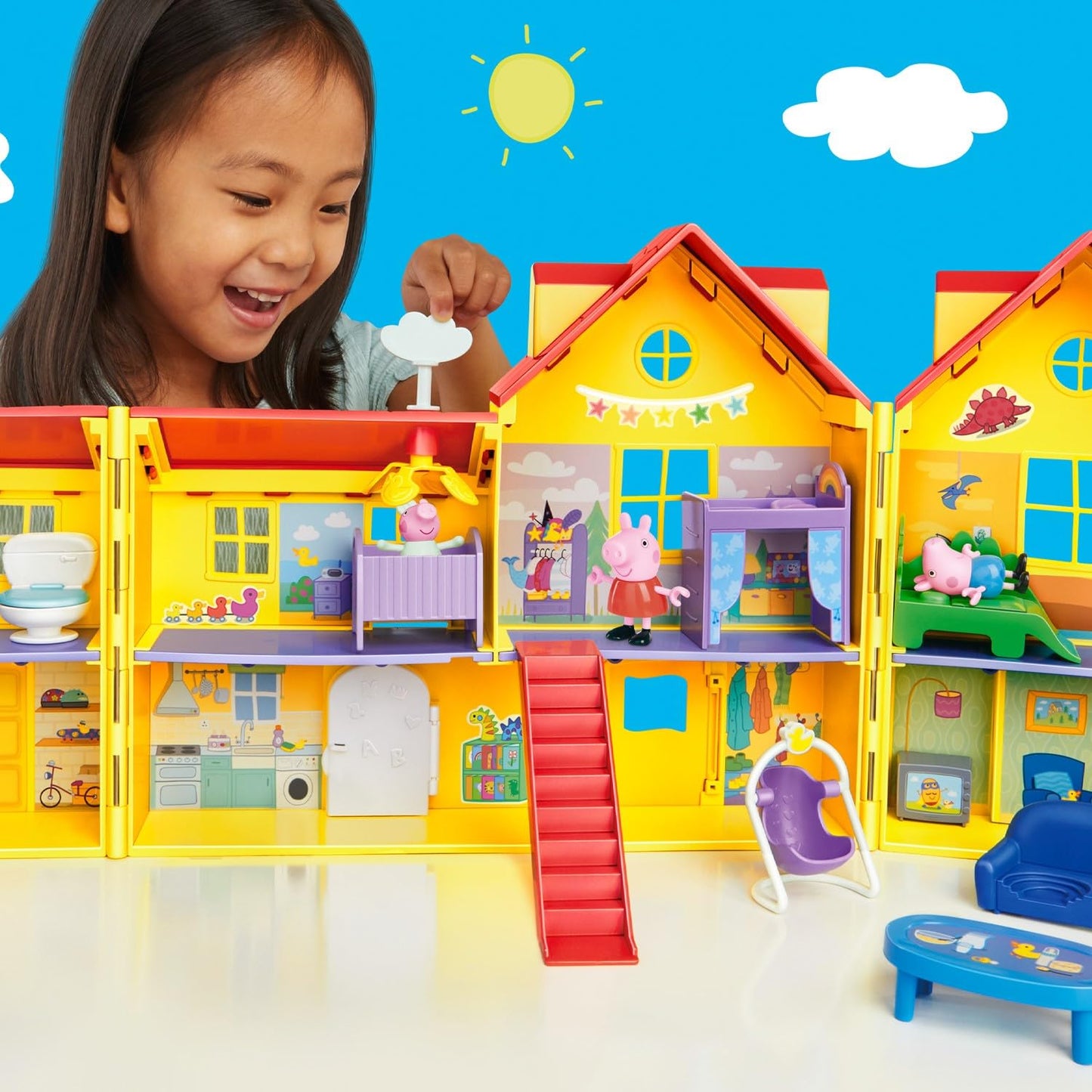 Peppa Pig Set de Joacă Casa Mare a lui Peppa, 80 cm