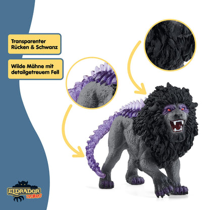 SCHLEICH ELDRADOR Creatures | Leul Umbrelor 42555 | Monstru ELDRADOR cu coadă transparentă | cadou minunat pentru fete și băieți | jucărie de la 7 ani | 14 x 5 x 9 cm
