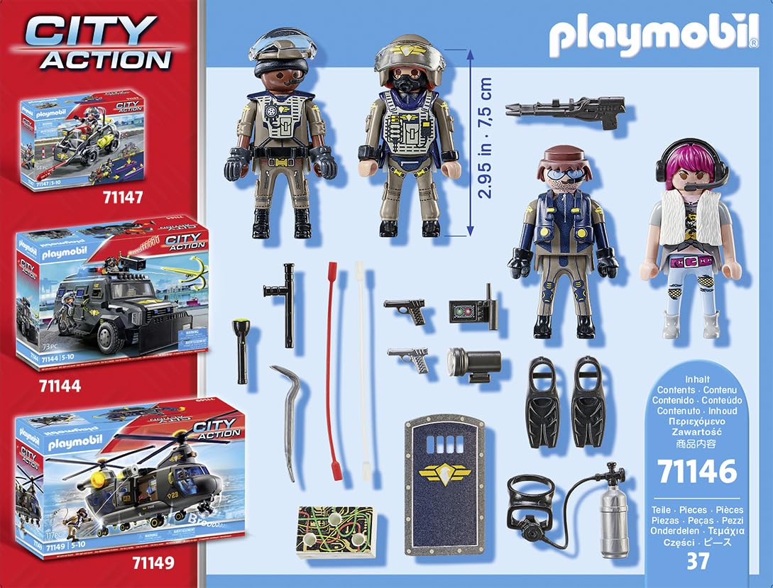 PLAYMOBIL City Action 71146 Forțele Speciale - Set de Figurine