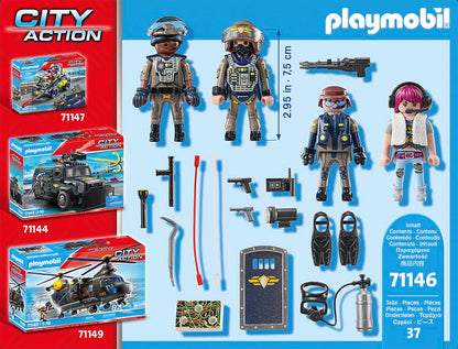 PLAYMOBIL City Action 71146 Forțele Speciale - Set de Figurine