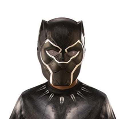 Rubies Avengers Costum clasic Black Panther pentru copii 5-6 ani Supererou Marvel cu overall și mască