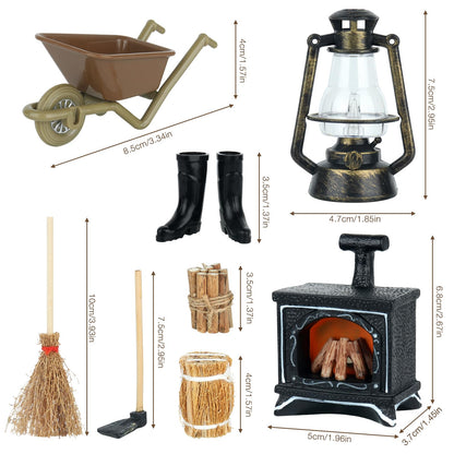 FENGQ Set Accesorii Miniaturi Casa Papusi, 1:12
