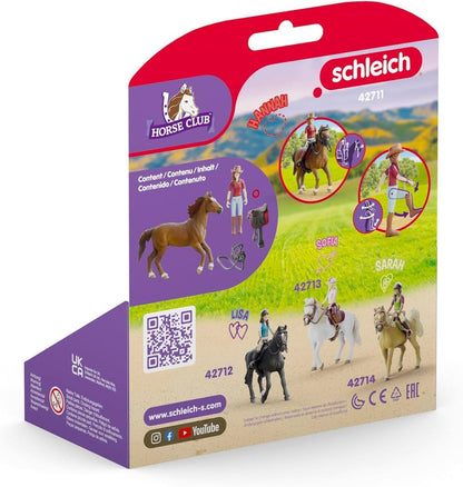 Schleich 42711 Set Cai Hannah & Cayenne, 6 piese, 5+ ani