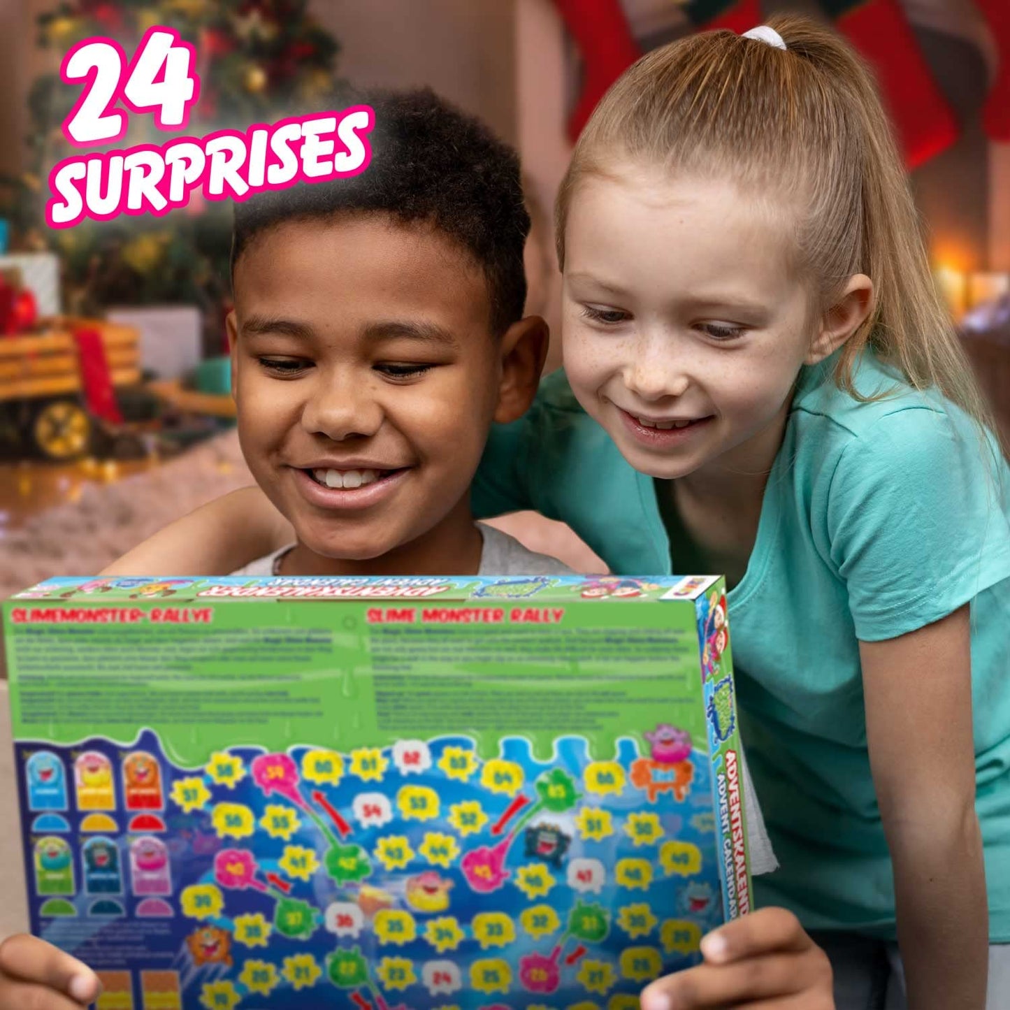 CRAZE MAGIE SLIME CALENDAR DE ADVENT pentru copii - Calendar de Crăciun cu slime pentru fete și băieți, calendar de jucării cu slime pentru copii