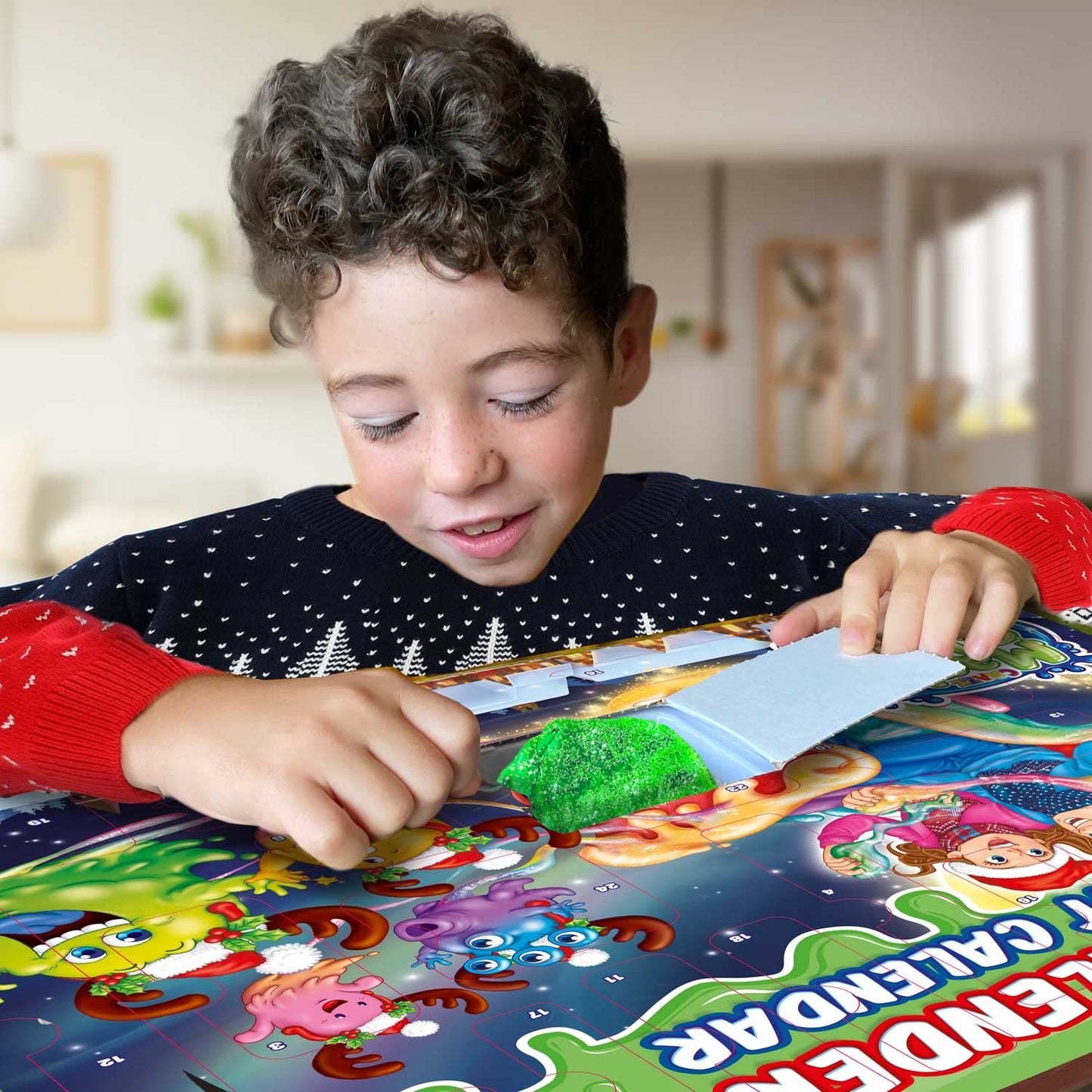CRAZE MAGIE SLIME CALENDAR DE ADVENT pentru copii - Calendar de Crăciun cu slime pentru fete și băieți, calendar de jucării cu slime pentru copii