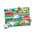 Melissa & Doug Puzzle vehicule din lemn, 2+ ani