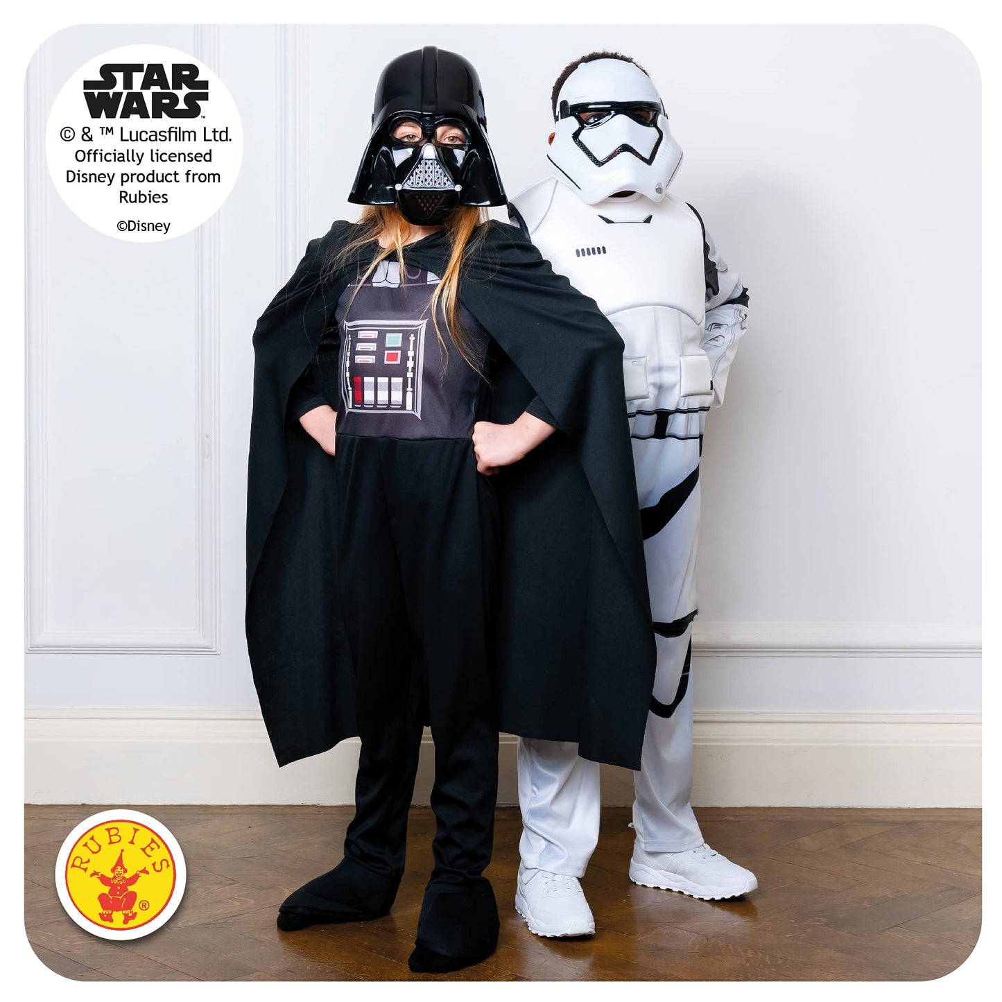 Rubie's Costum Oficial Disney Star Wars Darth Vader, Mărime copii S, Vârsta 9-10 ani