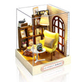 Cuteefun Kit casa miniaturala DIY din lemn