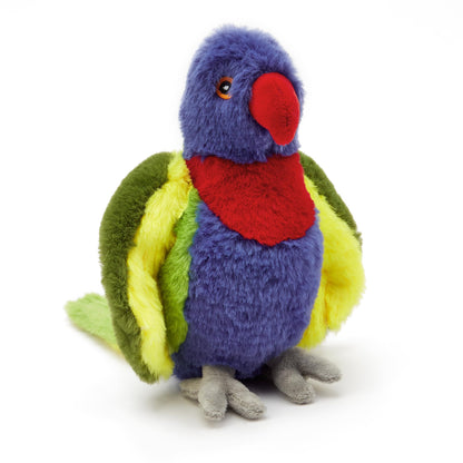 Zappi Co Jucărie de pluș Rainbow Lorikeet 100% reciclată 21 cm Jucărie moale și pufoasă pentru copii nou-născuți