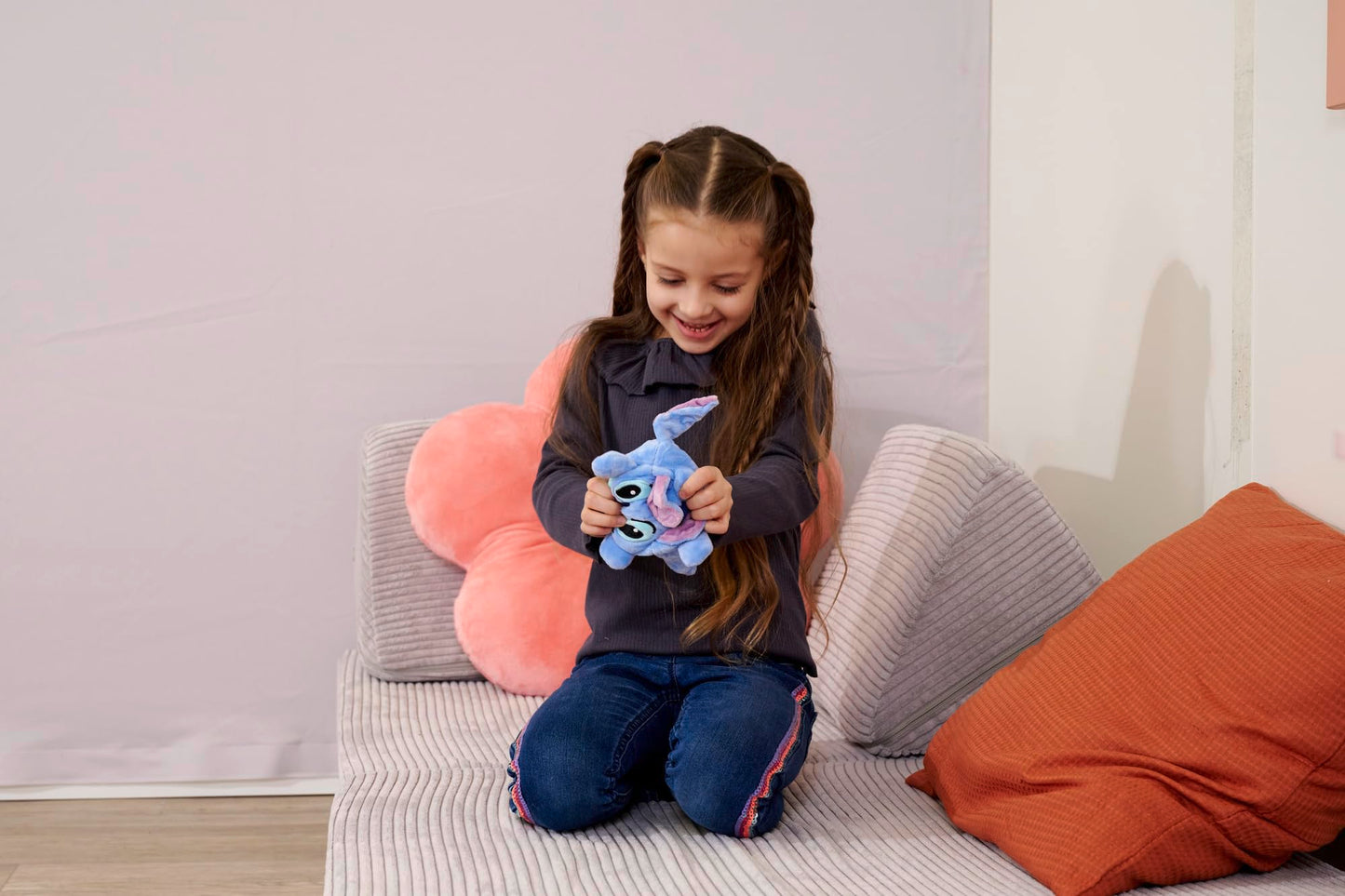 Simba Disney Stitch Jucarie plus reversibila, 8 cm