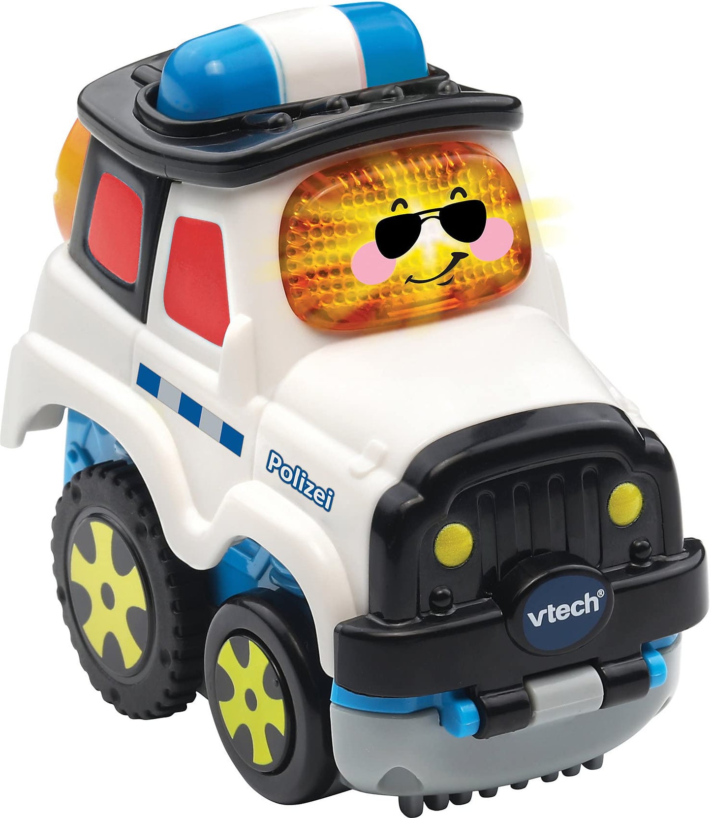 VTech Tut Tut Baby Flitzer Mașinuță de jucărie poliție cu apăsare și pornire 1-5 ani (limba germană)