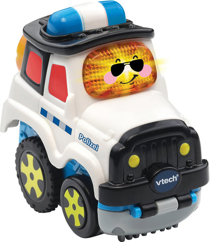 VTech Tut Tut Baby Flitzer Mașinuță de jucărie poliție cu apăsare și pornire 1-5 ani (limba germană)