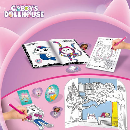 Lisciani Gabby's Dollhouse Rucsac Școlar pentru Desen și Colorat cu Markere și Creioane Colorate pentru Copii de la 4 Ani